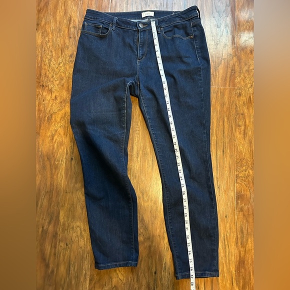 Ann Taylor Loft Curvy Skinny Dark Denim Women’s  size 12 - Picture 5 of 13